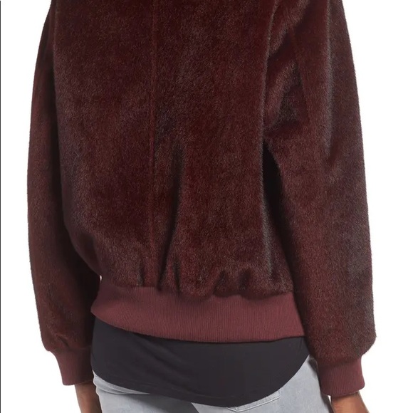 J.O.A faux pony bomber jacket - Picture 6 of 6